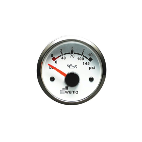 Wema Olietryk instr. 25 bar Hvidt RF