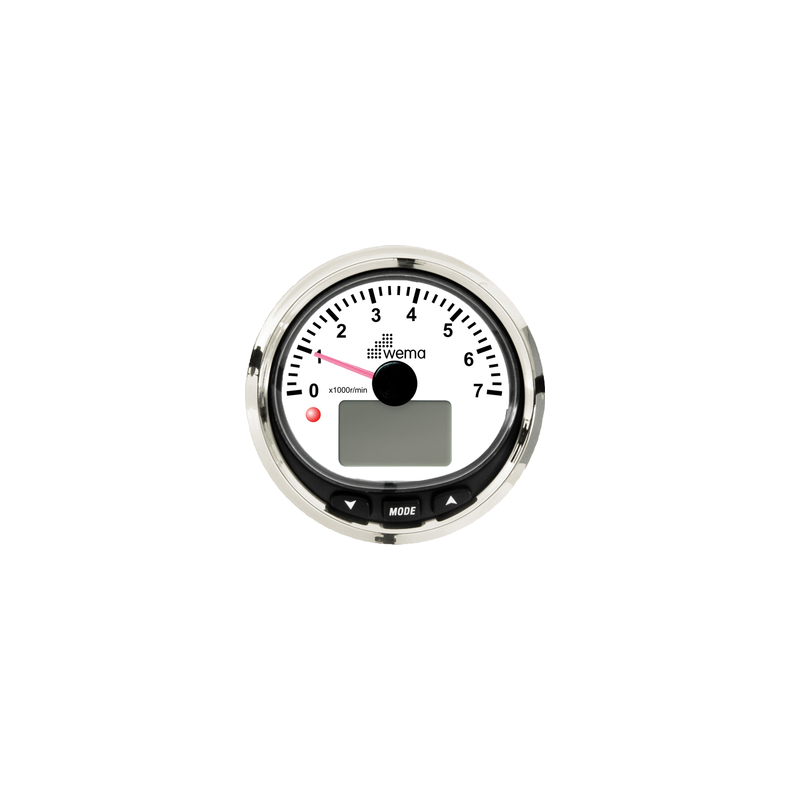 Wema Omdrejningst ller 7000 omdr NMEA2000 Hvidt RF