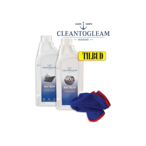 Boat Wash 1 Liter & Boat Polish 1 Liter & Microfiber klud Cleantogleam