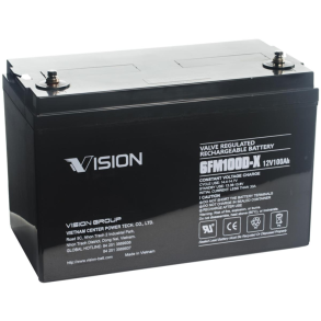 Vision Agm Batteri 100 Ah , Check 6 Eller 8 Mm Top
