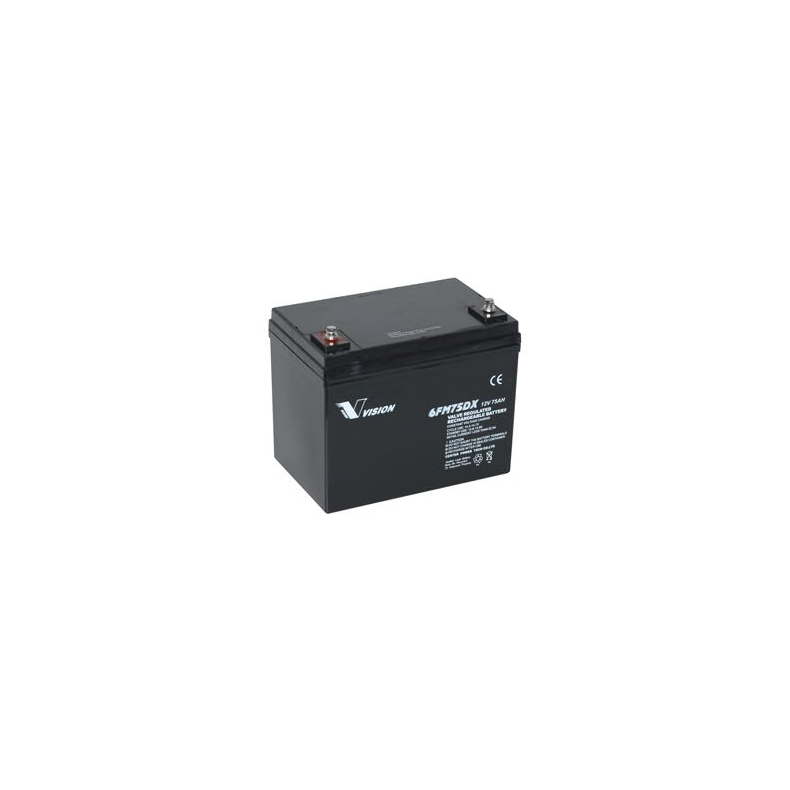 Vision Agm Batteri 75 Ah