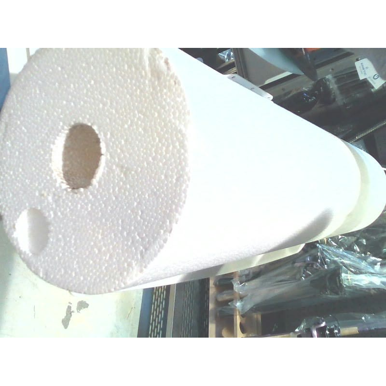 Bjefld. styropor. type 605_/140 . H. 605 mm. dia. 140 mm.