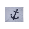 Pudebetrk - Pillow Cover Quilted Anchor Gr/Navy