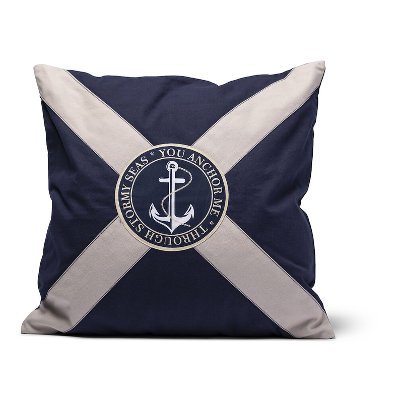 Pudebetrk - Pillow Cover Victor Navy/ Sand