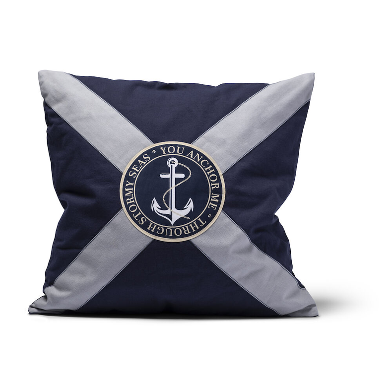 Pudebetrk - Pillow Cover Victor Navy / Gr