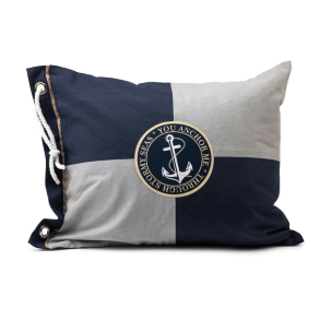 Pudebetrk -Pillow Cover Barsebck Navy-Gr