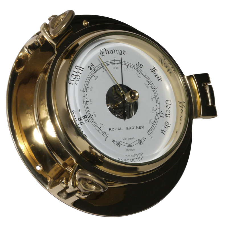 Barometer - Royal Mariner - Stort Koje -185x55 Skive 122mm