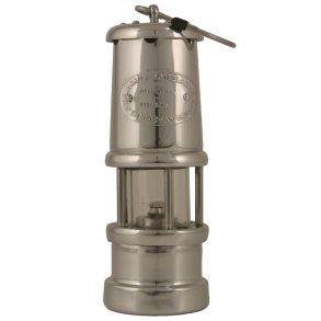 Minelampe - Forniklet messing/aluminium - 170mm - Lille