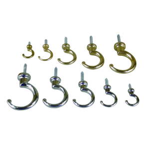 Koppekrog - Krom - 23 Mm (M/30 Mm Bordskrue) - Min.Kb 10 Stk