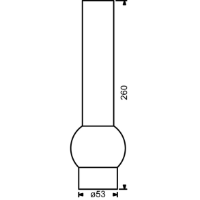 Brnderglas 15''' - 53x260 Mm - Borosilikat