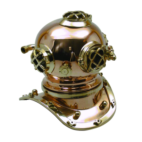 Dykkerhjelm - 6'' - Messing/Kobber - 18x18x18,5cm