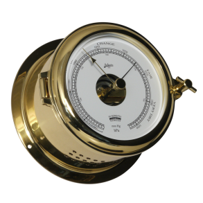 Baro-/Termometer - Meca-Movement - Fyrkat - 140mm - Poleret Messing