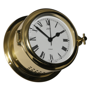 Ur - Fyrkat - 140mm - Poleret Messing - Romertal