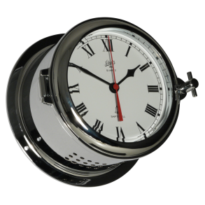 Ur Batteridrevet M. Glasslag - Fyrkat - 140mm - Forkromet - Romertal