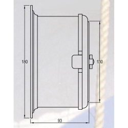 Ur - Royal - 180mm - Forkromet messing - Romertal