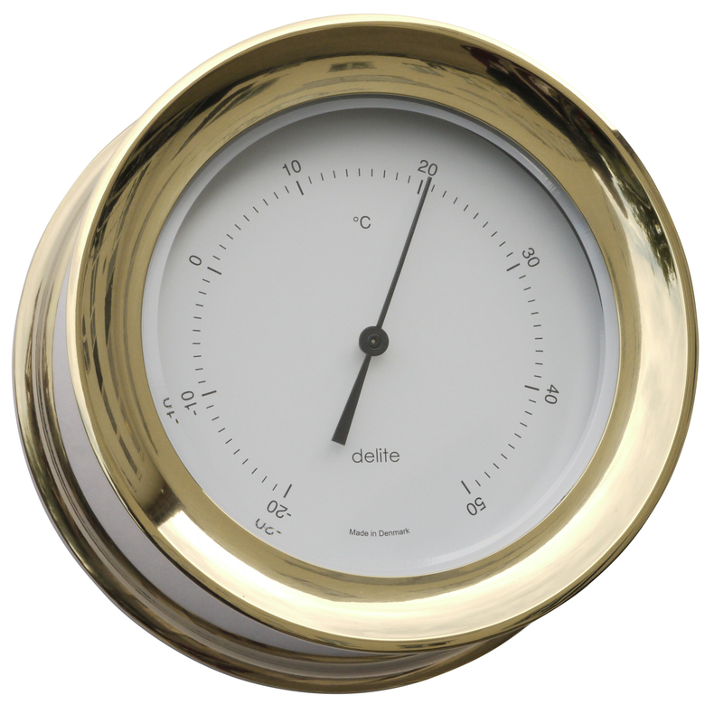 Termometer - Zealand -  ""rustfri Messing""