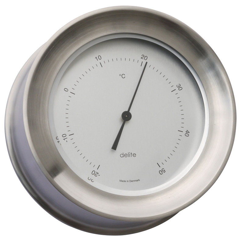 Termometer - Zealand - Brstet Rustfri Stl