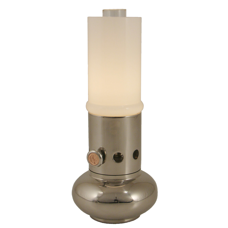 Ellipse II - Poleret Rustfrit Stl - 6''' - Opal Glas