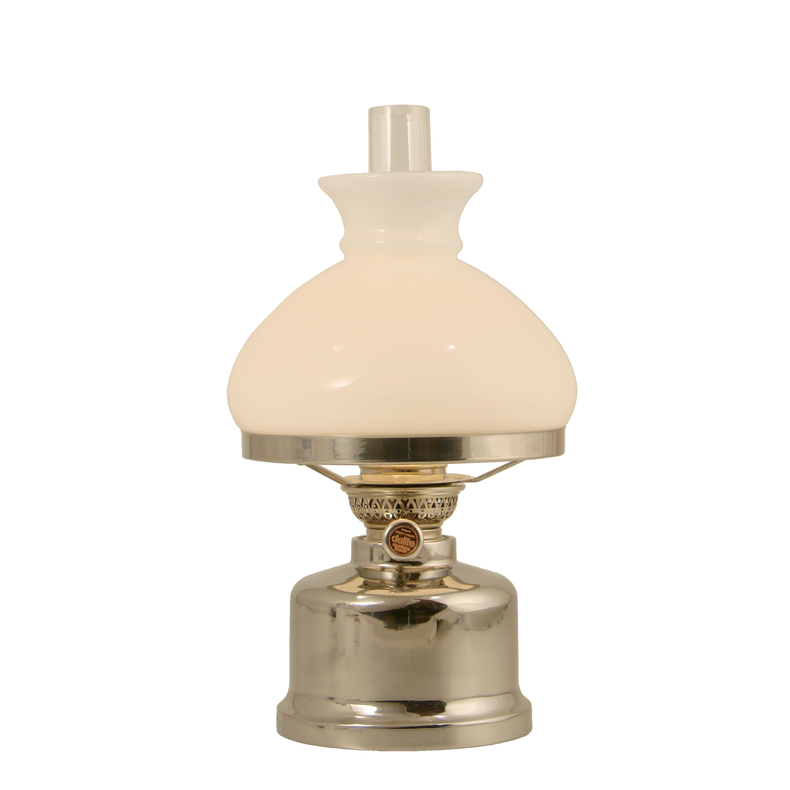 Old Danish Table Lamp - Poleret Rustfrit Stl - 230v - Delite