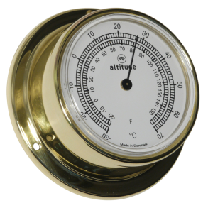 Altitude 838 -Thermometer - Messing - 71mm