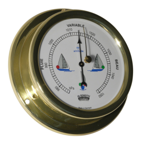 Altitude 858 - Barometer m. navigationslys - Messing - 127mm - Fransk