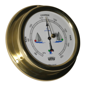 Altitude 858 - Barometer m. navigationslys - Messing - 127mm - Engelsk