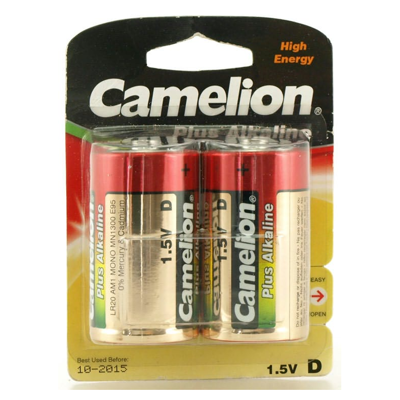 Batteri Alkaline 1,5V D LR20 2p