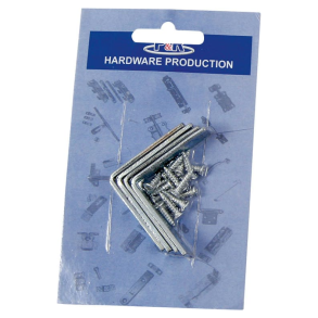 Jern vinkel 4 pack 38x38 mm