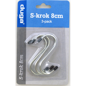 Krok S metall 3-pack 8cm