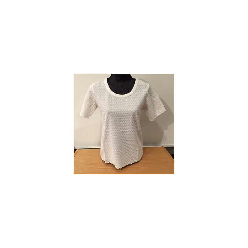 Smock Top Ardara White Str. 2