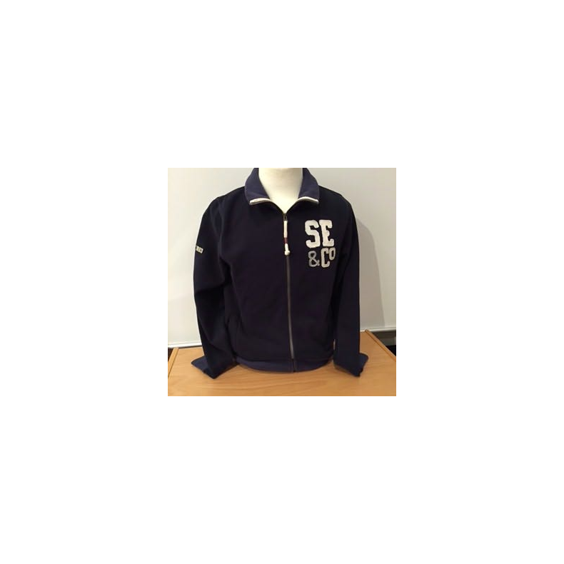 Sweat Loch Zip True Blue Str. 1