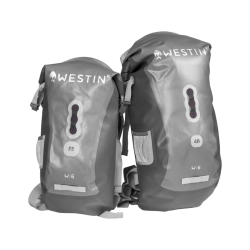 W6 ROLL-TOP BACKPACK 40L SILVER/GREY
