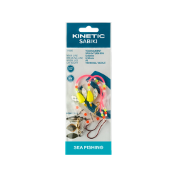 KINETIC SABIKI TOURNAMENT SPIN&TURN #1 120CM 0.60MM 0.50MM CHARTREUSE/PINK 1PC