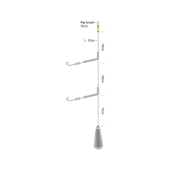 KINETIC SABIKI CLASSIC 90G #1/0 90CM WHITE PEARL