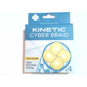Kinetic 4 Braid 150m 0,14mm/14,8kg Fluo Yellow