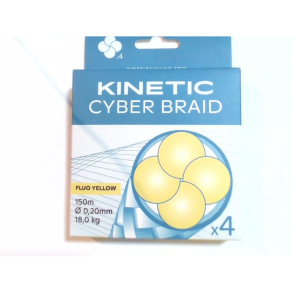 Kinetic 4 Braid 150m 0,20mm/18,0kg Fluo Yellow