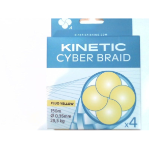 Kinetic 4 Braid 150m 0,35mm/28,3kg Fluo Yellow