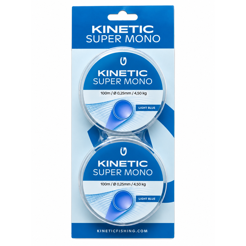 KINETIC SUPER MONO 0,40MM 2X100M 10,2KG LIGHT BLUE