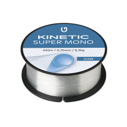 KINETIC SUPER MONO 440M/484YDS 0.35MM 8.3KG/18LBS CLEAR