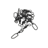 KINETIC BARREL SWIVEL W/SCANDIC SNAP #2 40KG BLACK NICKEL 6PCS