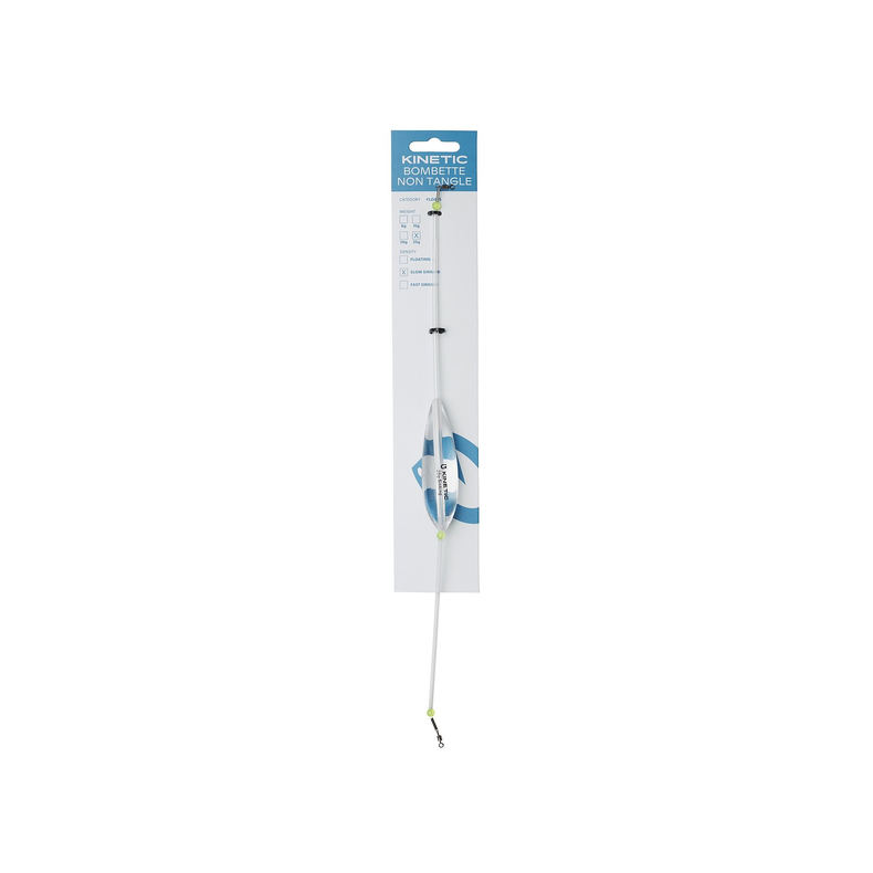 KINETIC BOMBETTE NON TANGLE SLOW SINKING 20G SLOW SINKING CLEAR
