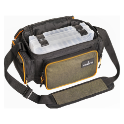 LURE BAG 2 BOX SYSTEM M OLIVE MELANGE/ORANGE