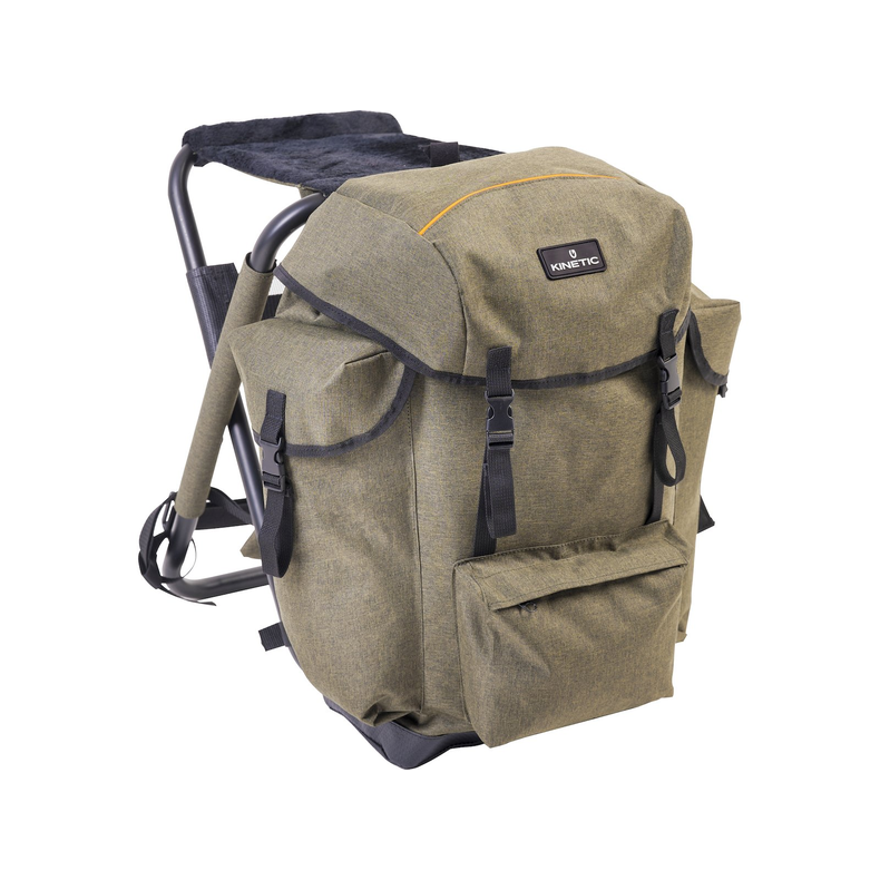 BACKPACK CHAIR PREMIUM 35L OLIVE MELANGE/ORANGE