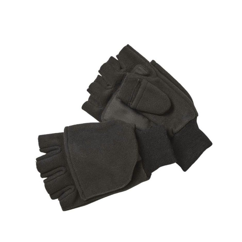 Kinetic Wind Stop Fold Over Handsker, Sort, Str. L KINETIC WIND STOP FOLD OVER MITT L BLACK