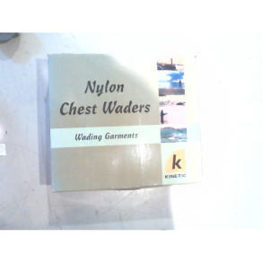 Nylon Chest Waders 40-41 Rubber Cleated Sole Light Green