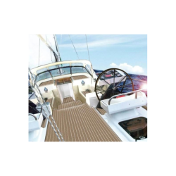 Marine Floor Dksbelgning Teak M/ Hvide Ndder Br 150 Cm Pr M