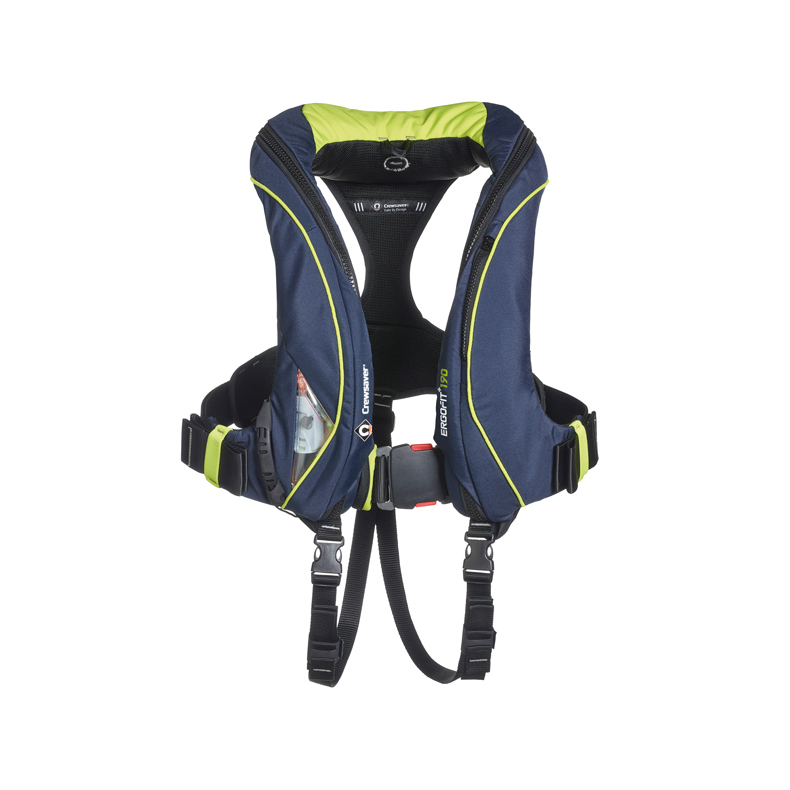 Crewsaver Ergofit+ vest 190N m/D-ring, navy/grn