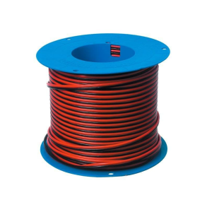 NKT Kabel rd/sort  2x2,5mm2, dobbeltleddet, Pr. Meter