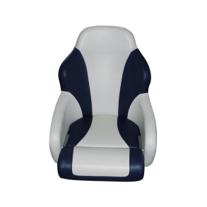 ESM SD52 styrestol med flip up puf navy/lysegr