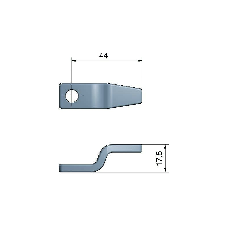 Drkbeslag 2" Rigel 2", drkbeslag, kort, medium